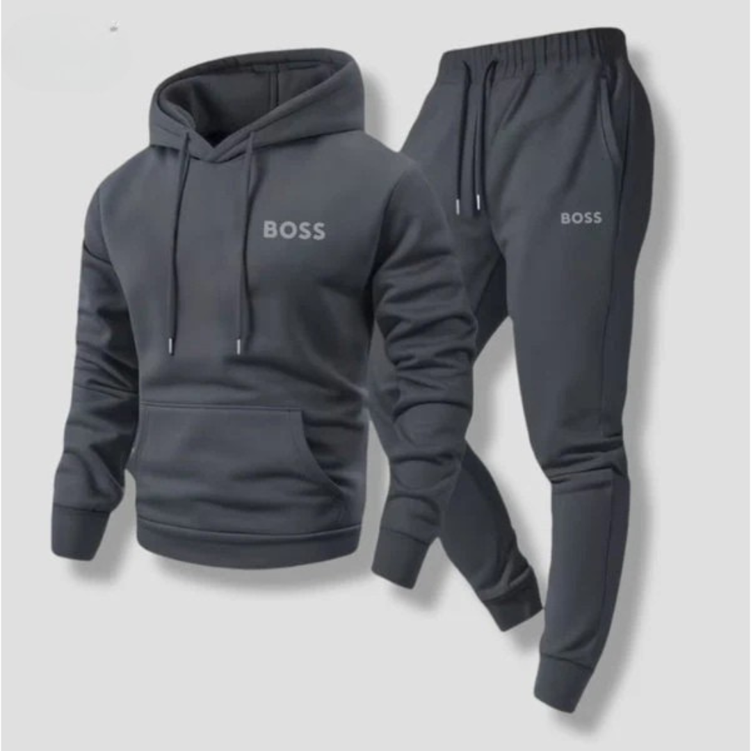 Completo Sportivo con Felpa con Cappuccio e Jogger