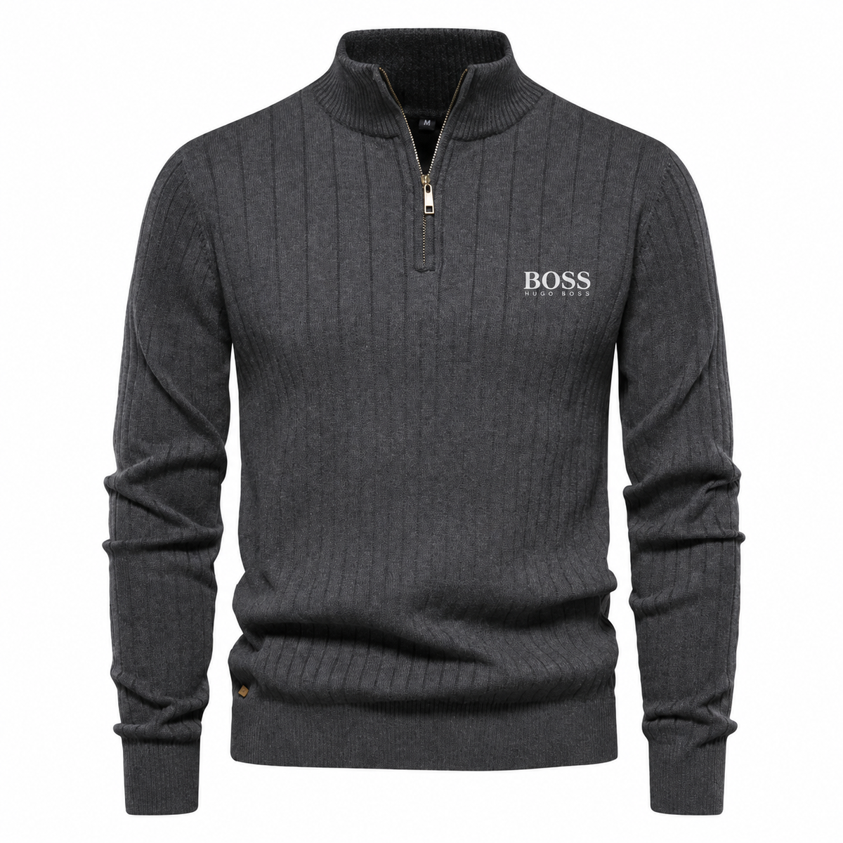 Maglione Classico con Mezza Zip