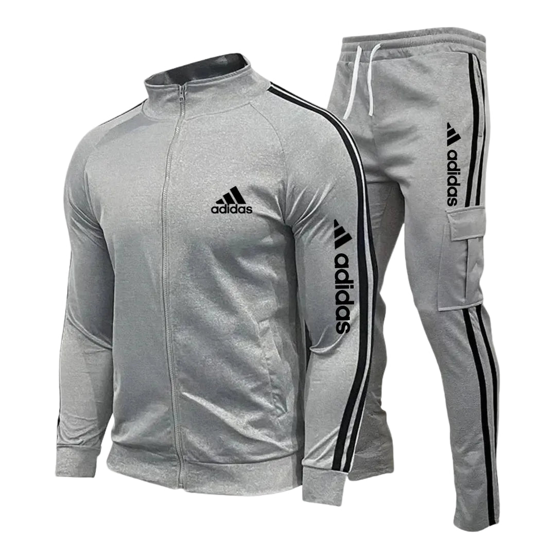 Completo Sportivo Cargo con Zip e Righe