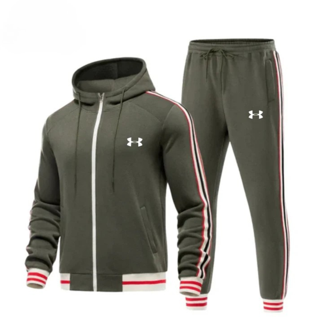 Completo Sportivo con Cappuccio e Righe