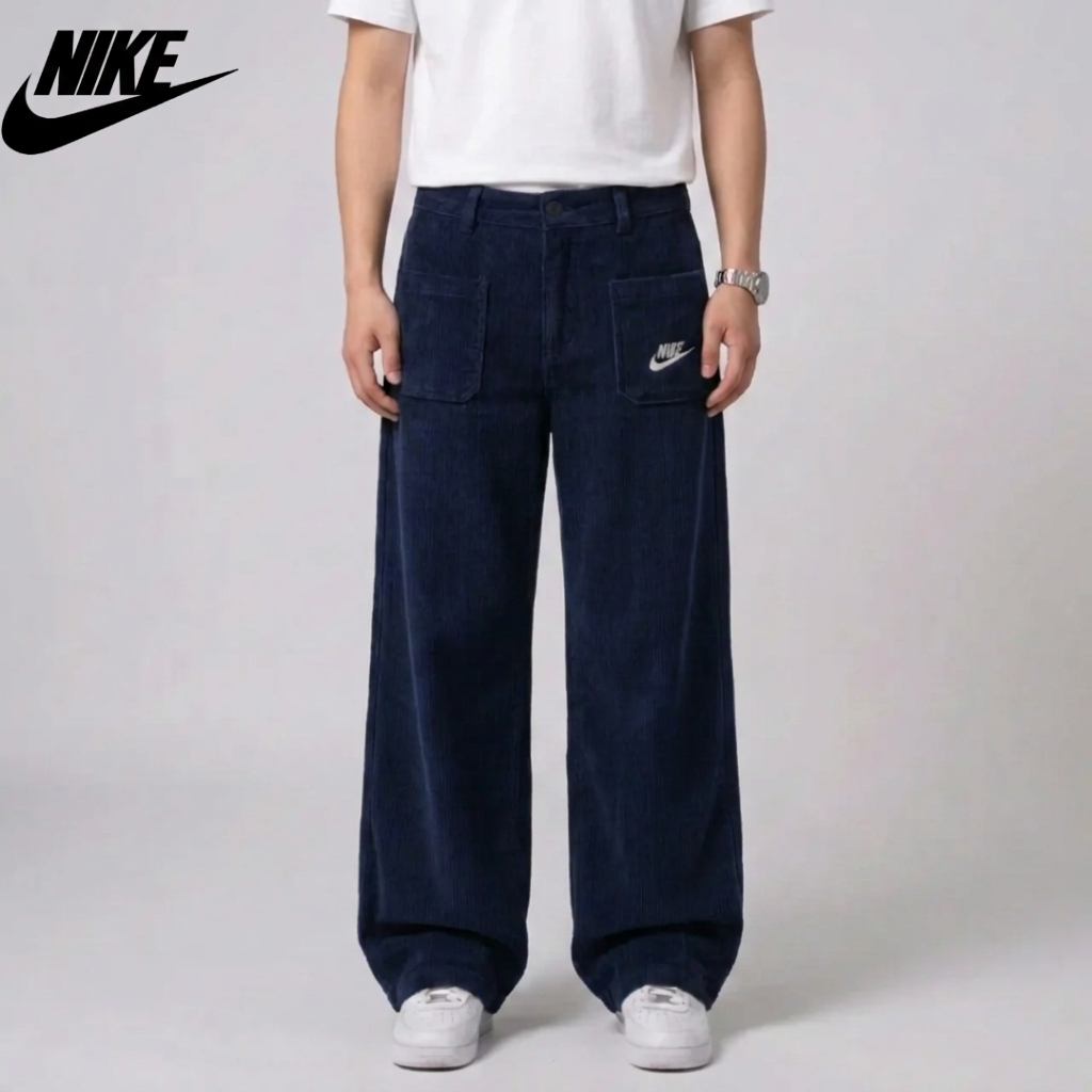 Pantaloni Relaxed Textured con Tasche per Donna