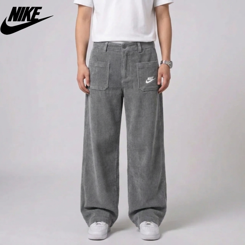 Pantaloni Relaxed Textured con Tasche per Donna