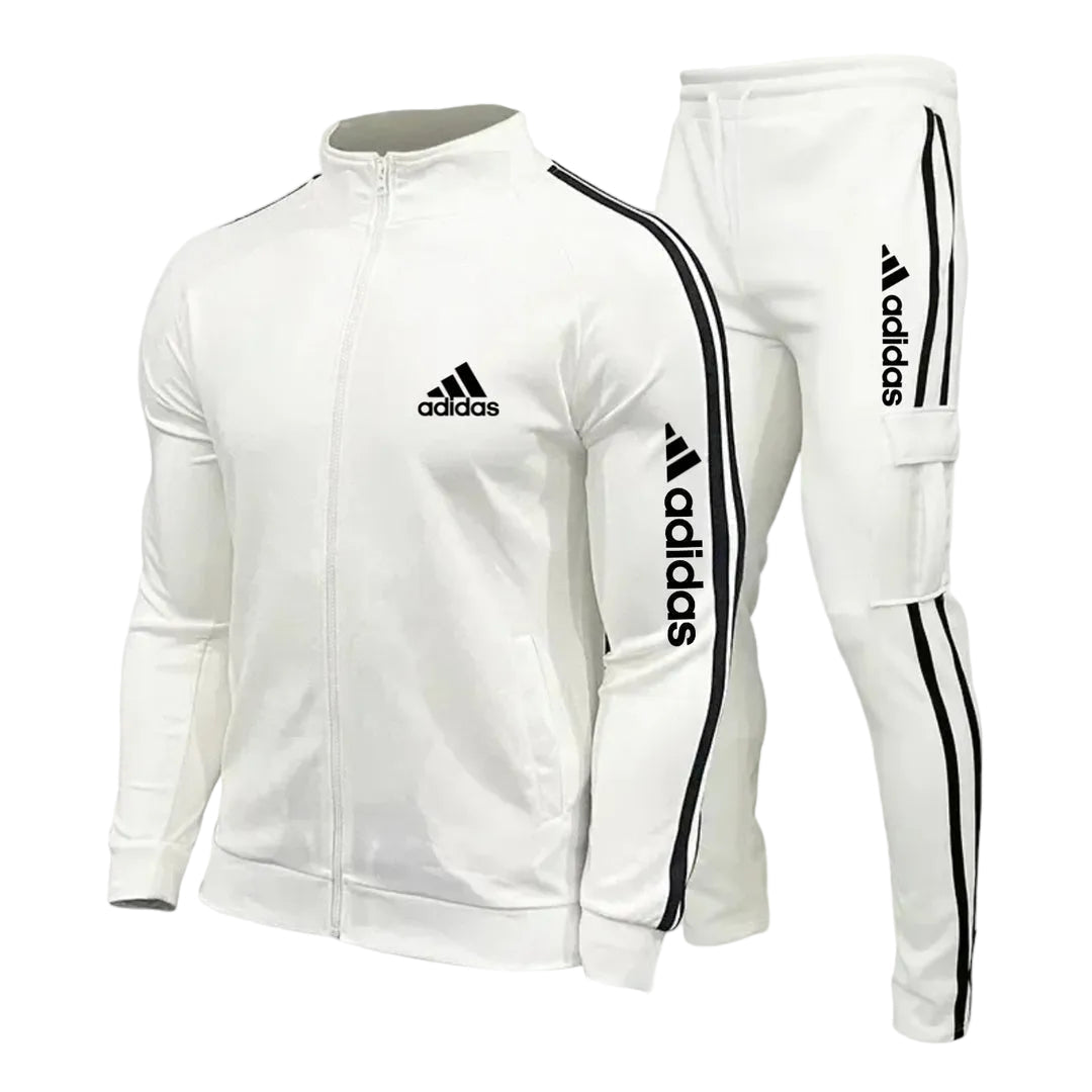Completo Sportivo Cargo con Zip e Righe
