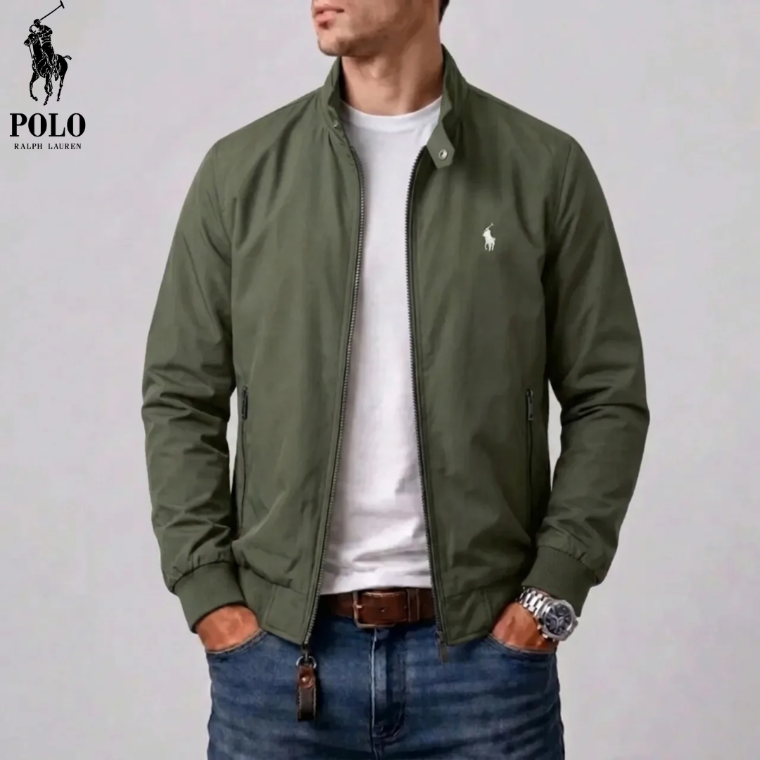 Giacca da Uomo con Collo Alto e Zip Completa