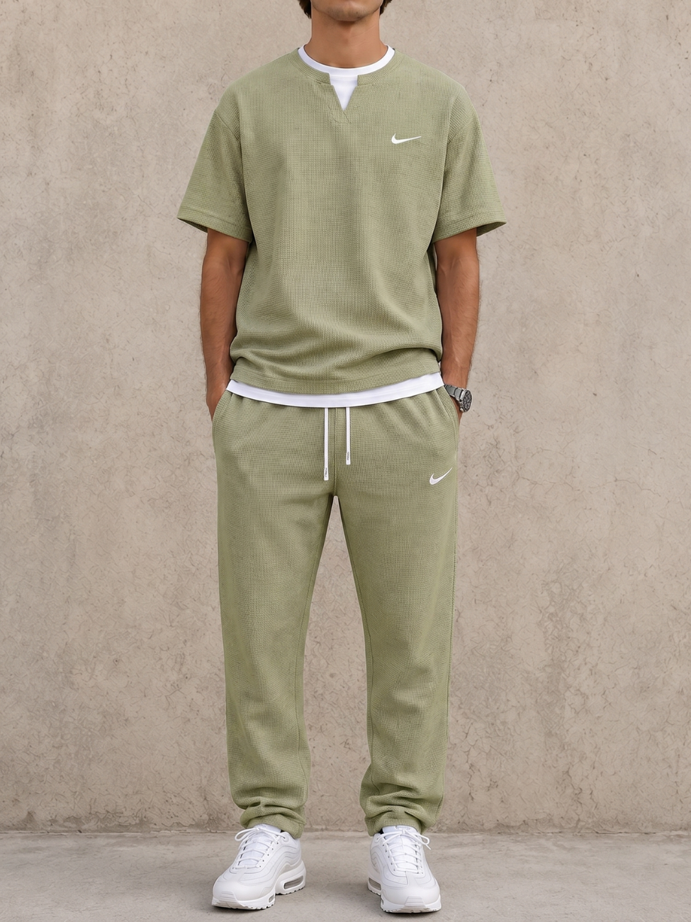 Set Coordinato Maglia Waffle — Vendita in Liquidazione