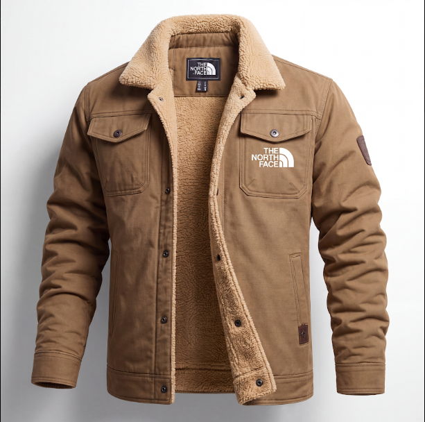Giacca Utility Foderata in Sherpa da Uomo