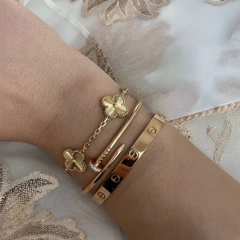 Set di Bracciali a 3 Pezzi - Oro