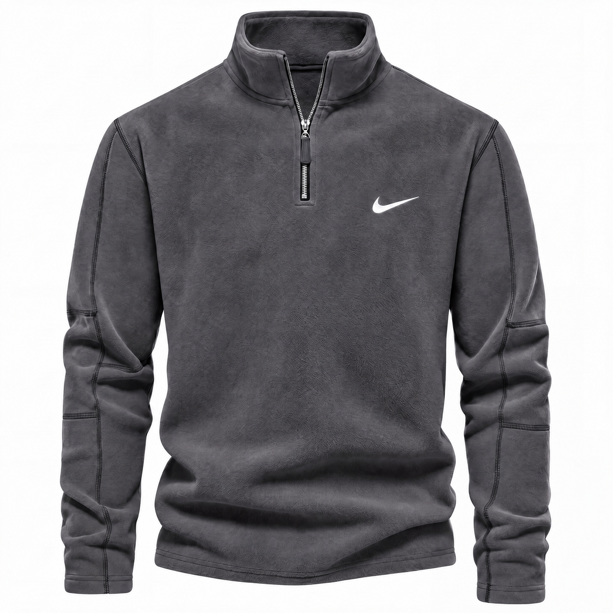 Pullover da Uomo con Zip a Quarto