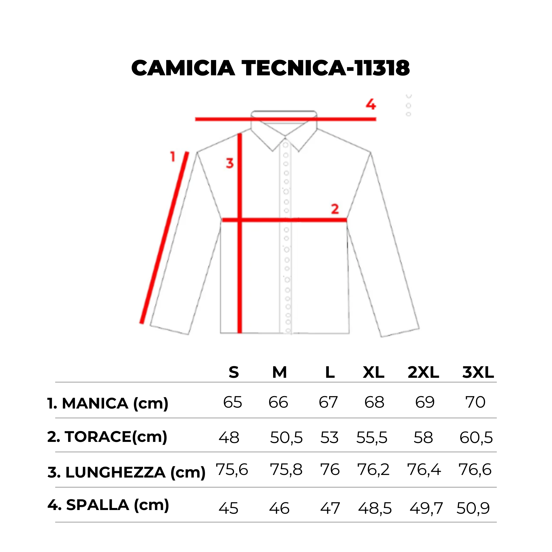 CAMICIA TECNICA NO STIRO - 11318