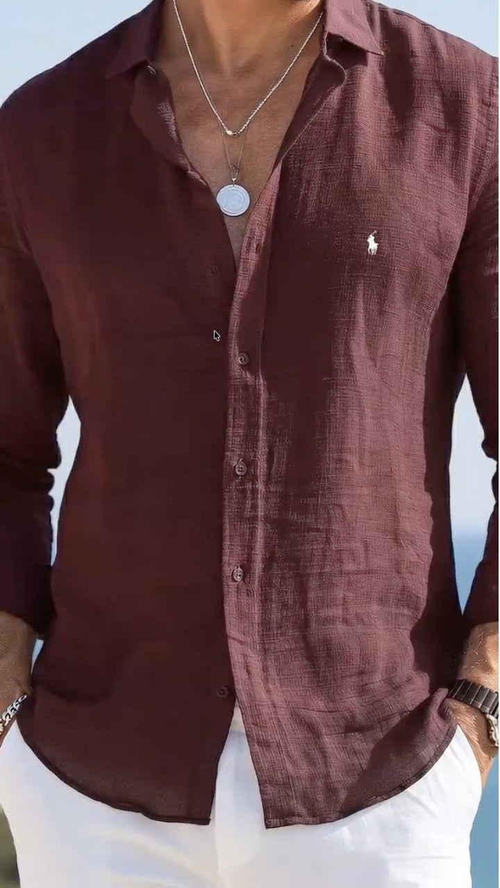 Camicia casual Oxford di alta qualità — Saldi