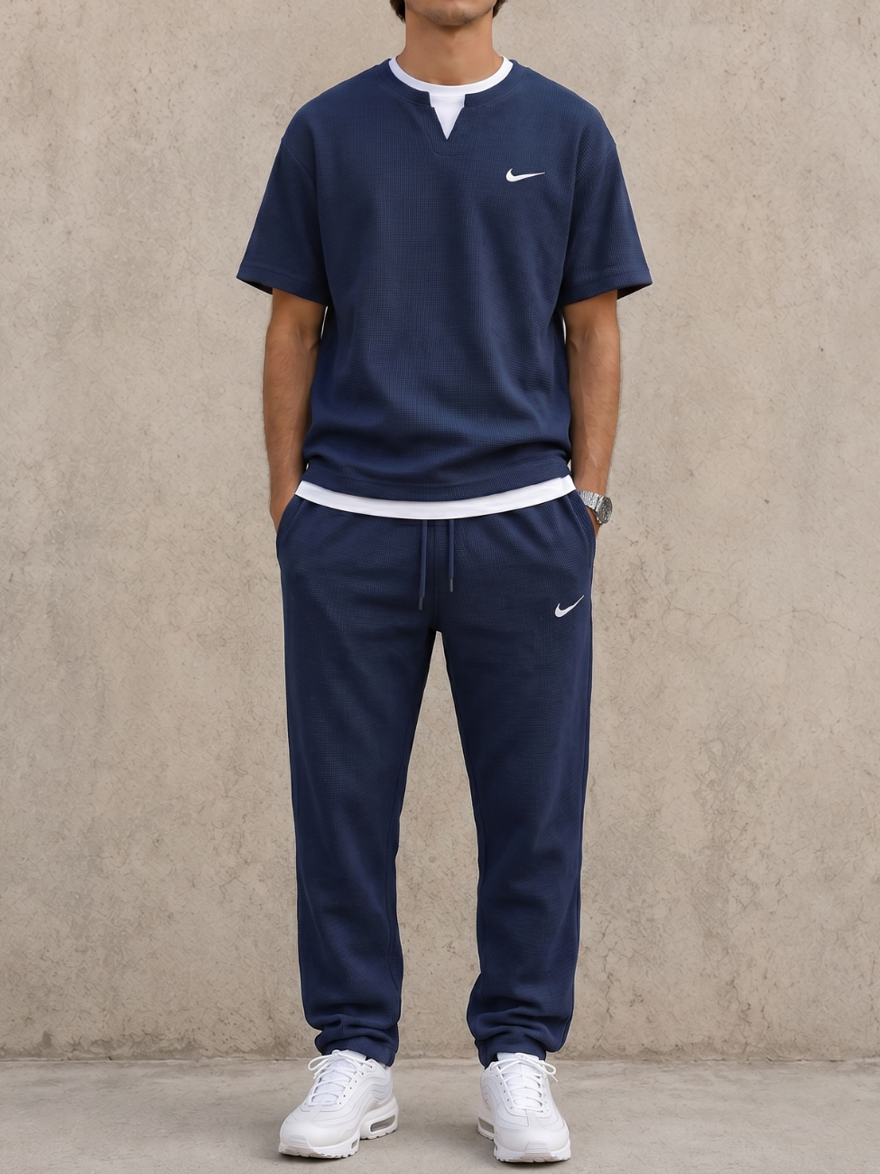 Set Coordinato Maglia Waffle — Vendita in Liquidazione