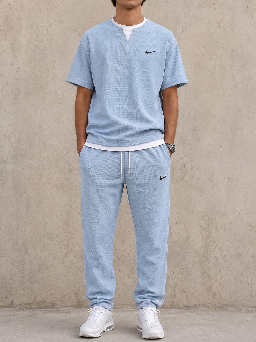 Set Coordinato Maglia Waffle — Vendita in Liquidazione