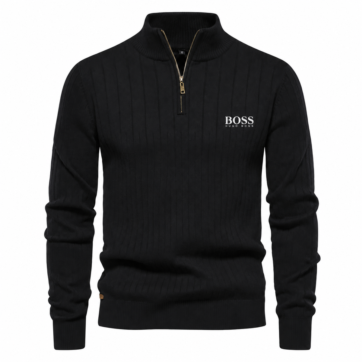 Maglione Classico con Mezza Zip
