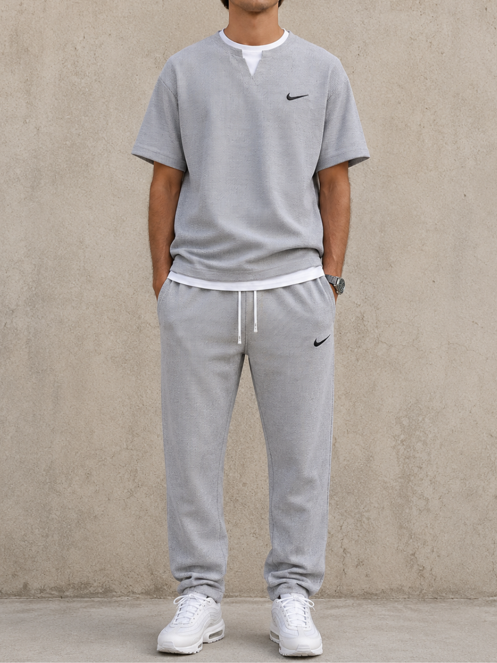 Set Coordinato Maglia Waffle — Vendita in Liquidazione