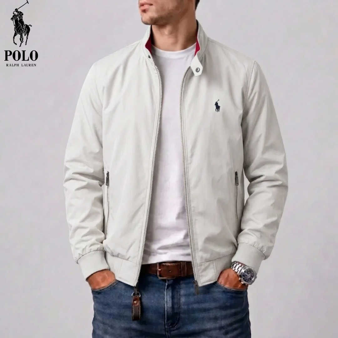 Giacca da Uomo con Collo Alto e Zip Completa