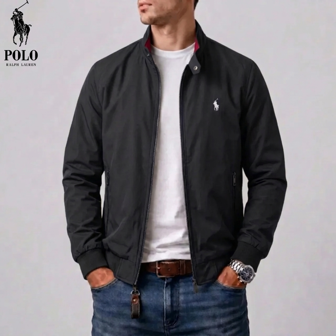 Giacca da Uomo con Collo Alto e Zip Completa