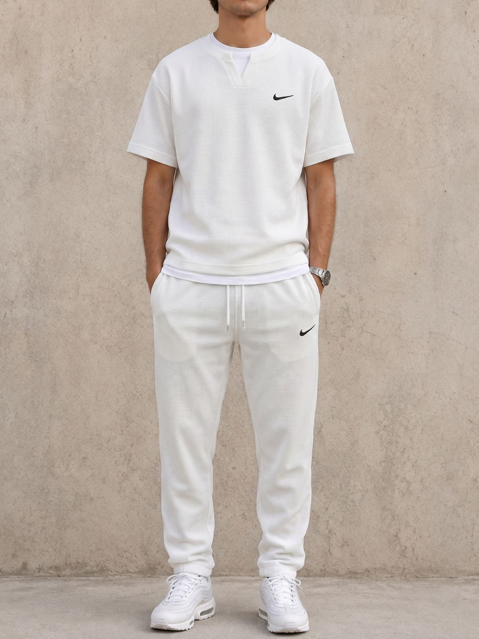 Set Coordinato Maglia Waffle — Vendita in Liquidazione