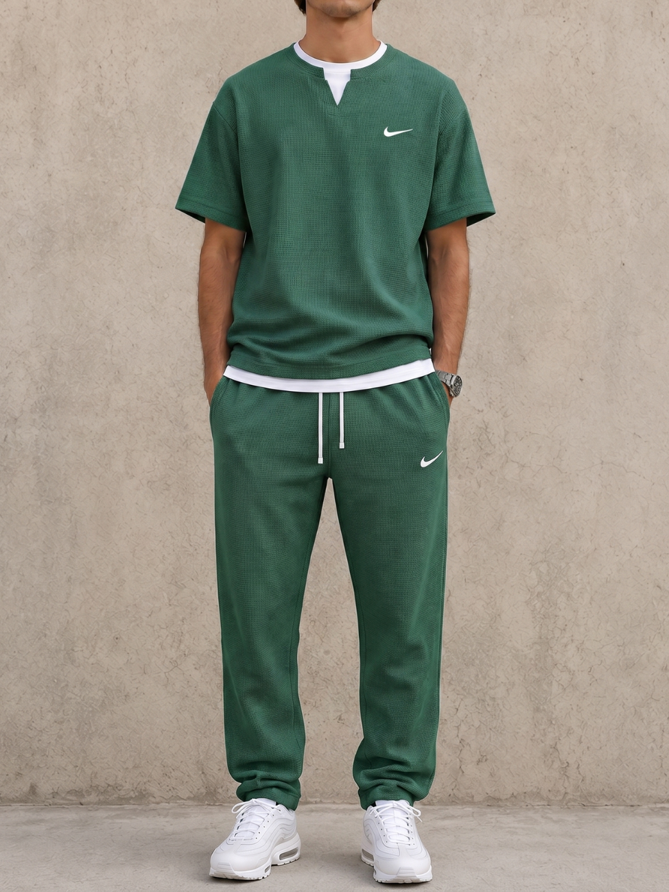 Set Coordinato Maglia Waffle — Vendita in Liquidazione
