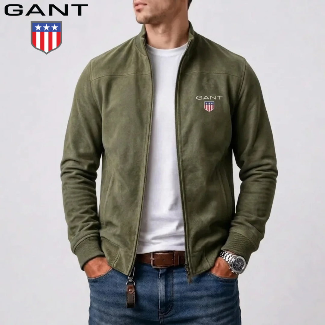 Giacca Bomber con Collo Stand