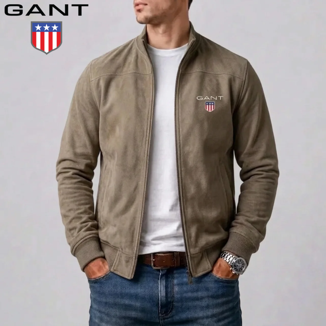 Giacca Bomber con Collo Stand