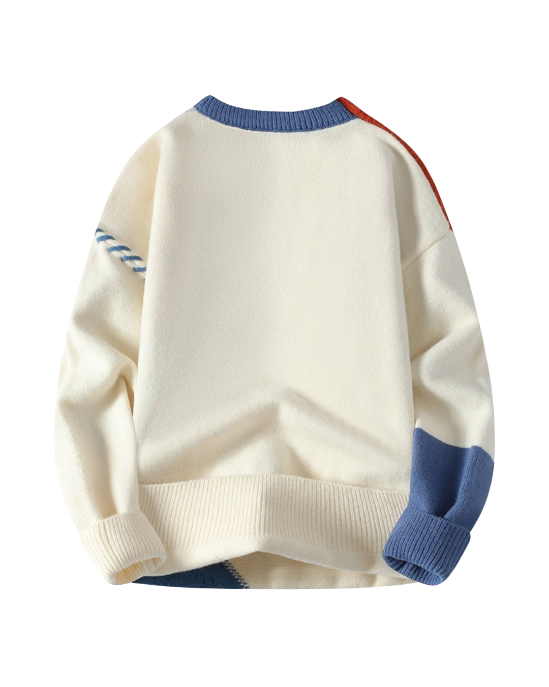 Maglione da Uomo a Righe a Treccia