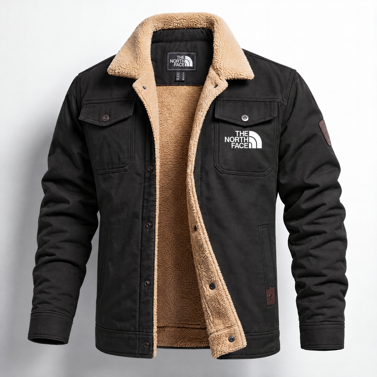 Giacca Utility Foderata in Sherpa da Uomo