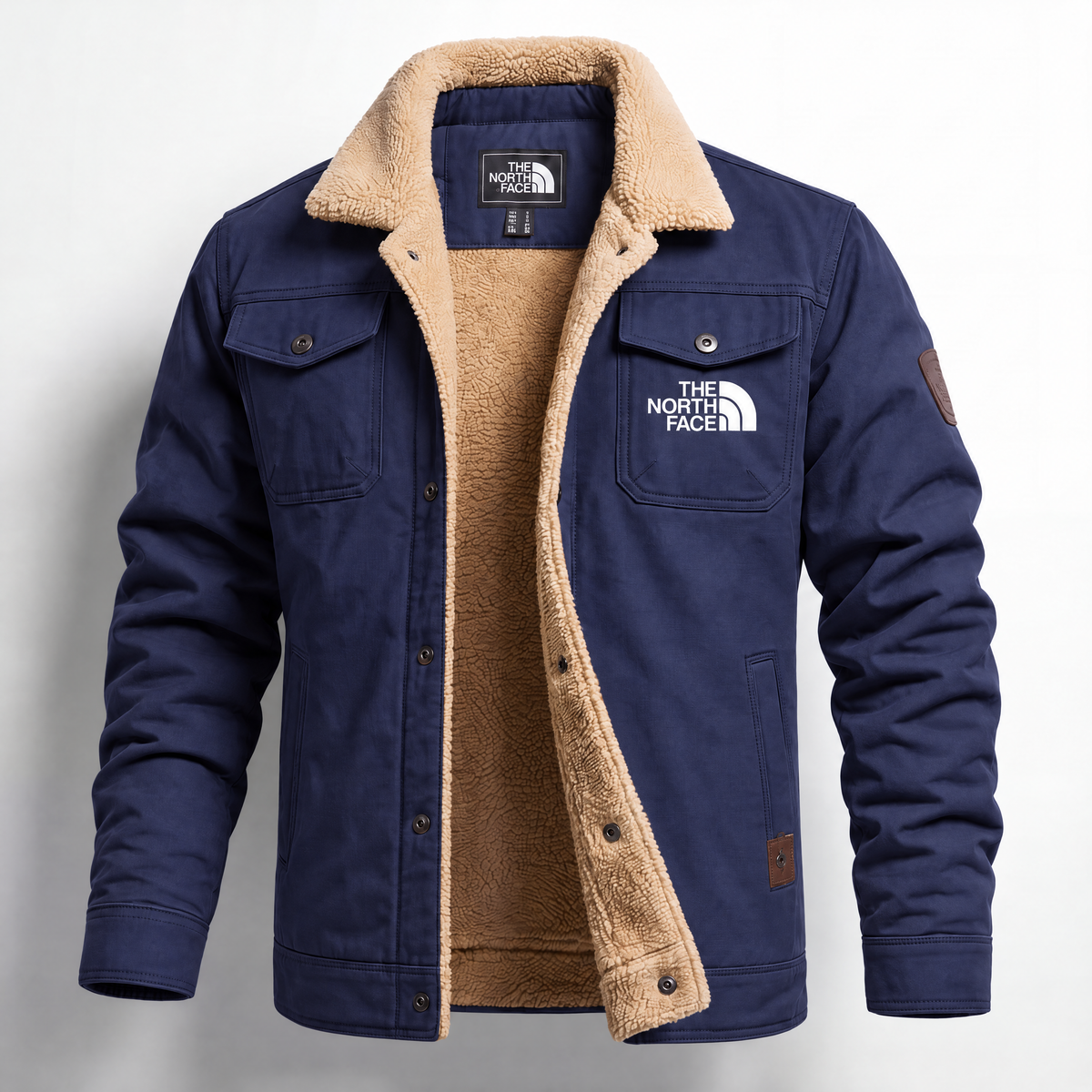 Giacca Utility Foderata in Sherpa da Uomo