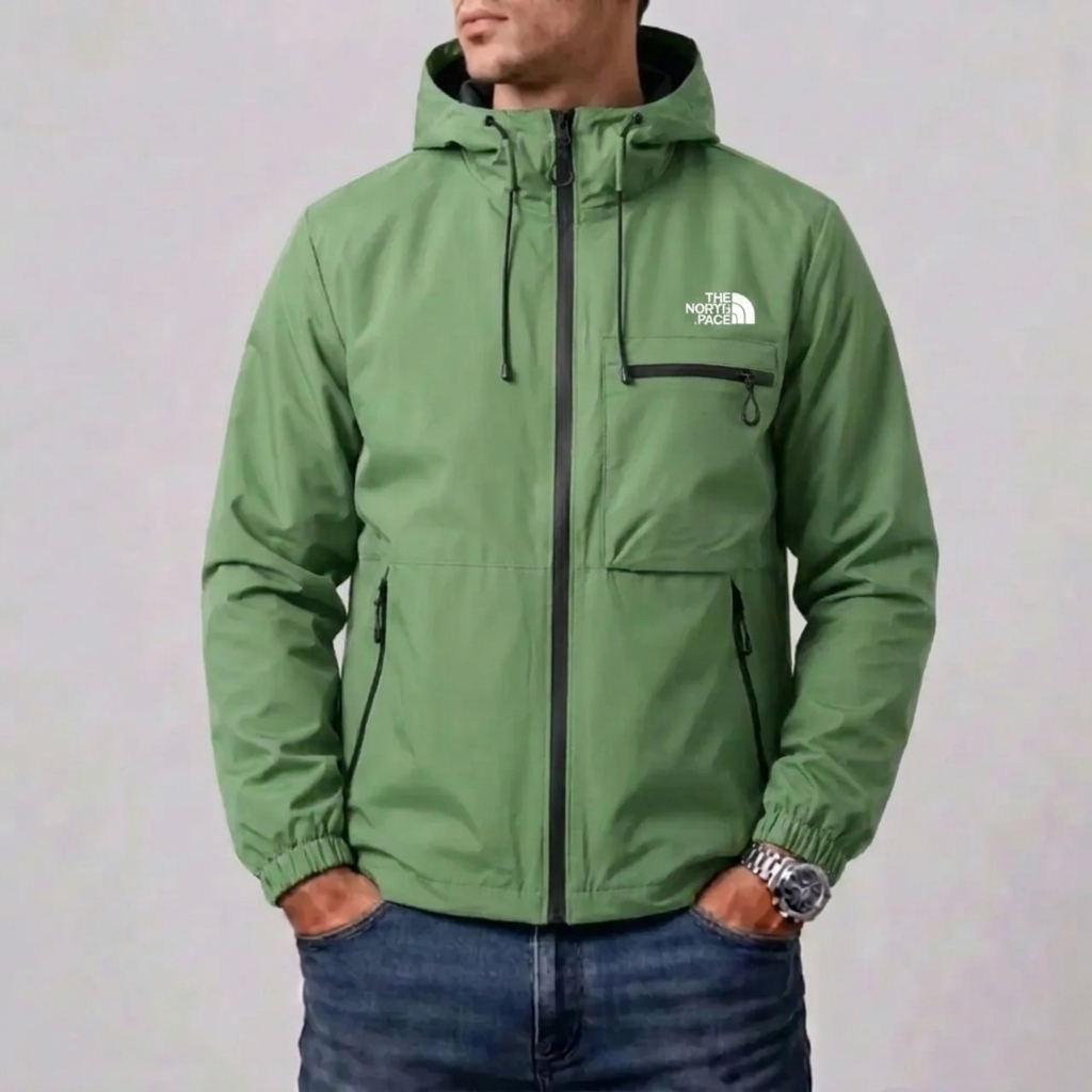 Giacca Impermeabile con Cappuccio 3-in-1 da Uomo